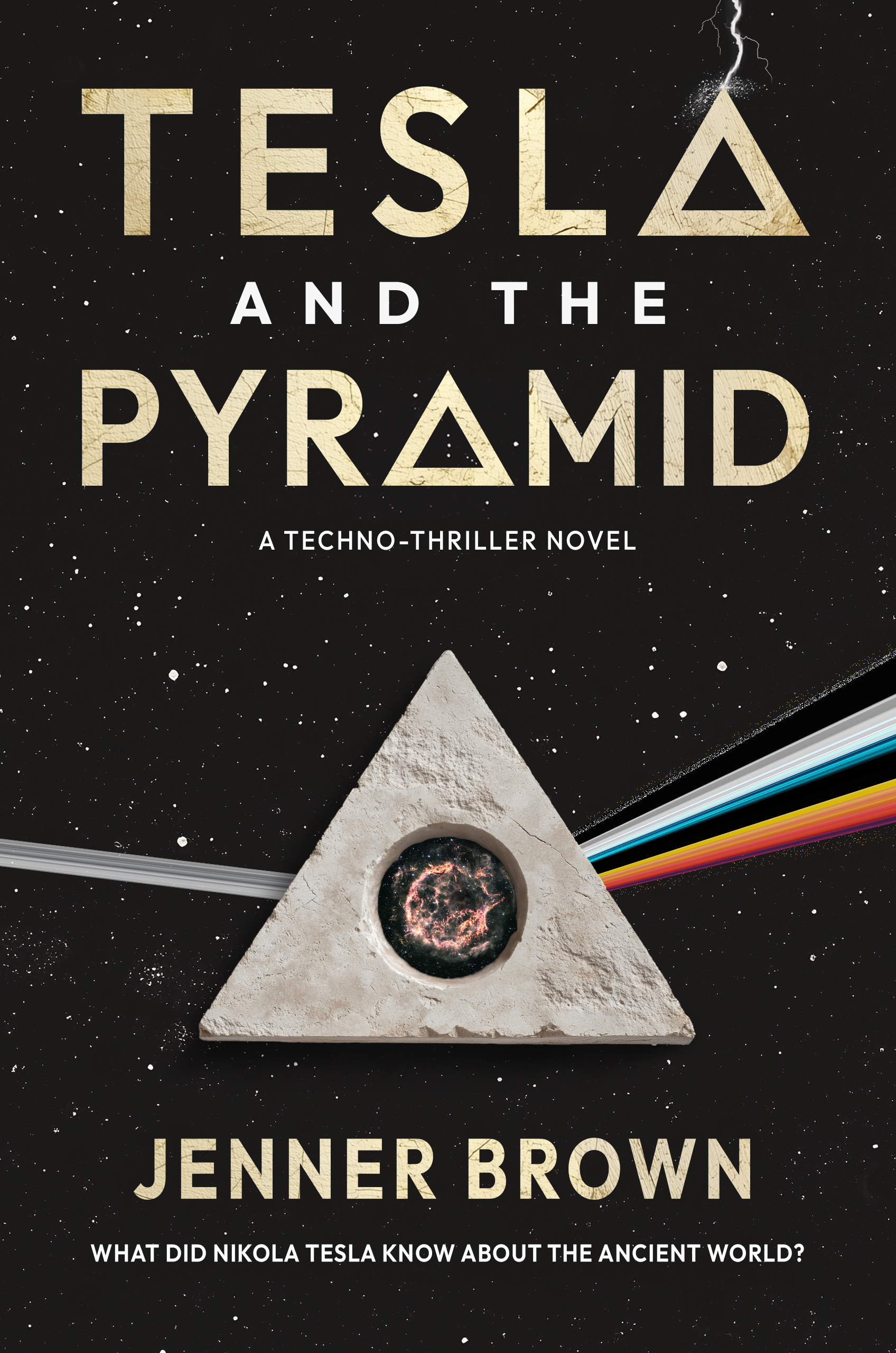Book cover for Tesla and the Pyramid by Jenner Brown