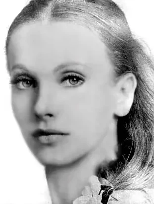 Black-and-white portrait of a woman from the original concept archive